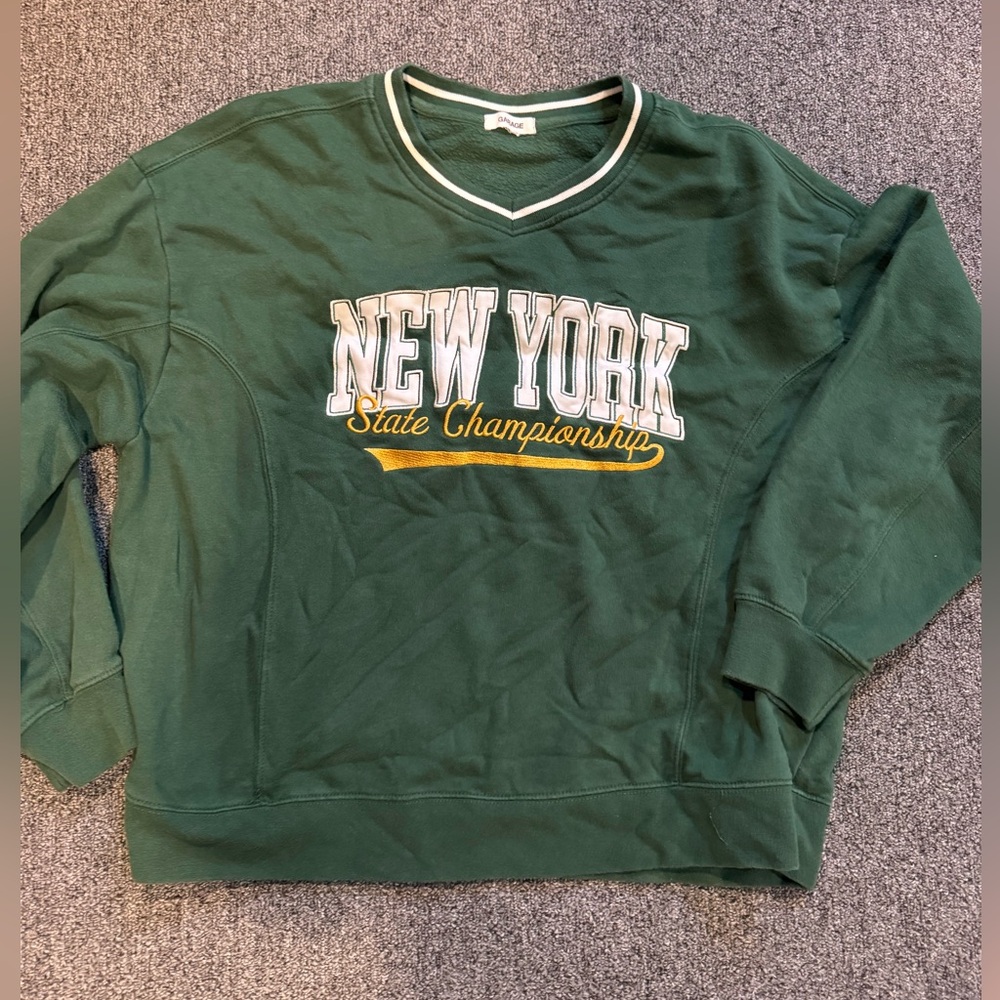 Garage Green New York State Championship Sweatshirt size medium